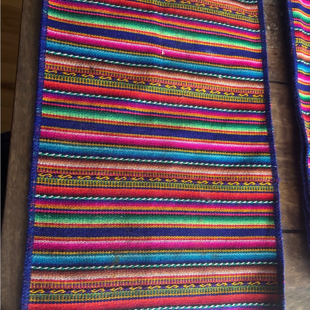 Colorful Striped Peruvian table placemats set of 4